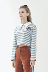 HOT CHICK (Ivory & Light Blue)