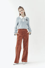 HOT CHICK (Ivory & Light Blue)