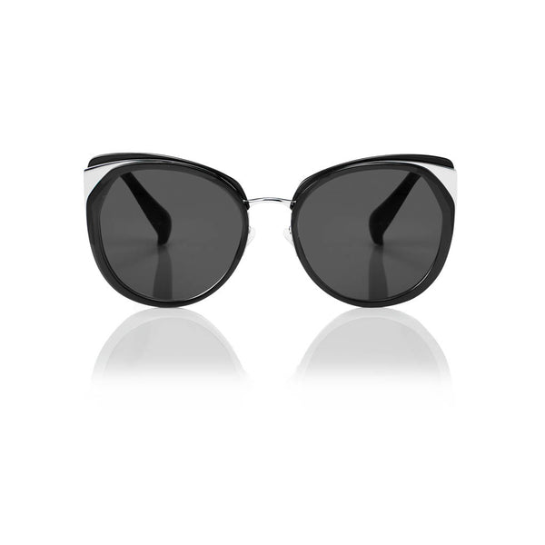 ISTANBUL (Black and Silver Metal with Smog Grey Lens)