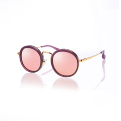 KYOTO (Violet and Gold Metal  with Pink Mirror Lens)